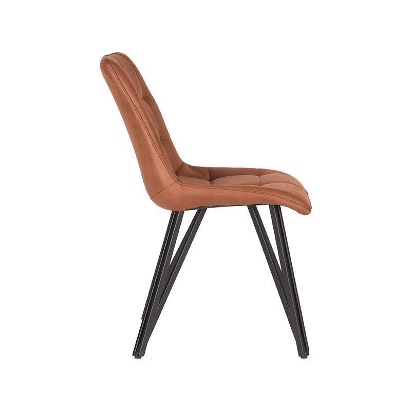  Eetkamerstoel Boaz - Cognac - Microfiber afbeelding 3