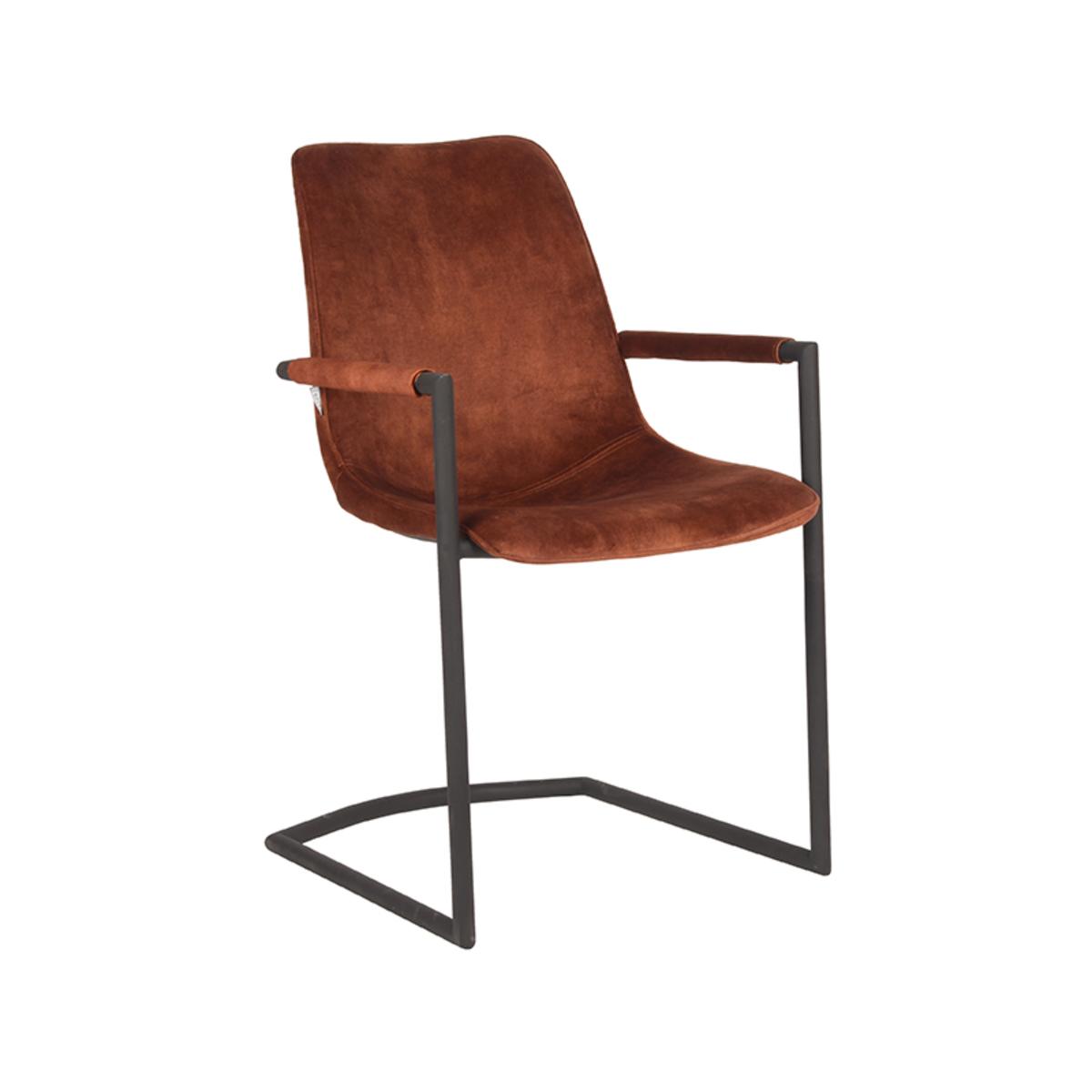  Eetkamerstoel Bodi - Rust - Velours afbeelding 1