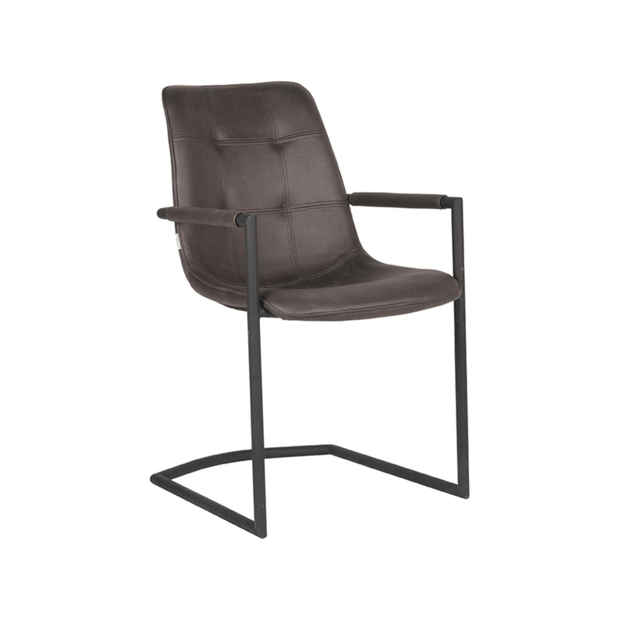  Eetkamerstoel Boyd - Antraciet - Microfiber afbeelding 1