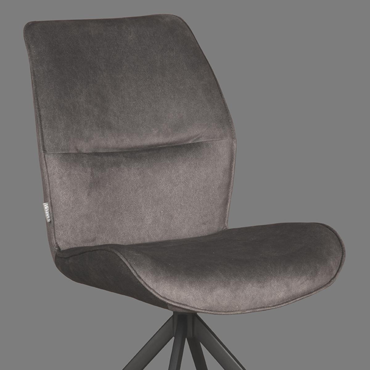  Eetkamerstoel Comfy - Antraciet - Cosmo - Zwart Onderstel afbeelding 5