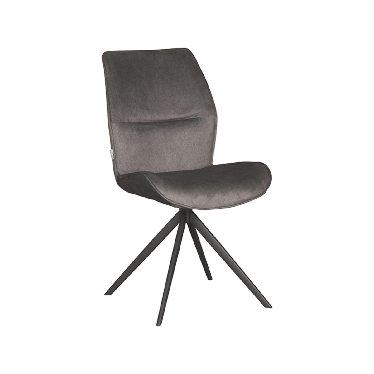  Eetkamerstoel Comfy - Antraciet - Cosmo - Zwart Onderstel afbeelding 1
