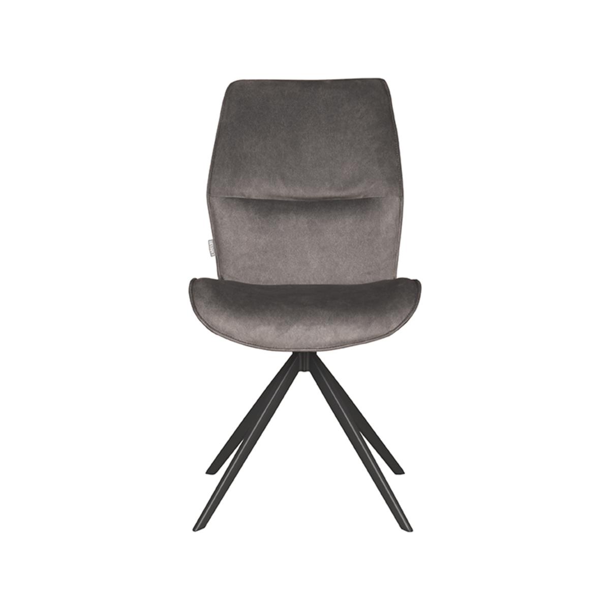  Eetkamerstoel Comfy - Antraciet - Cosmo - Zwart Onderstel afbeelding 2