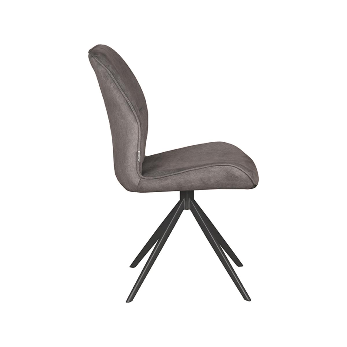  Eetkamerstoel Comfy - Antraciet - Cosmo - Zwart Onderstel afbeelding 3