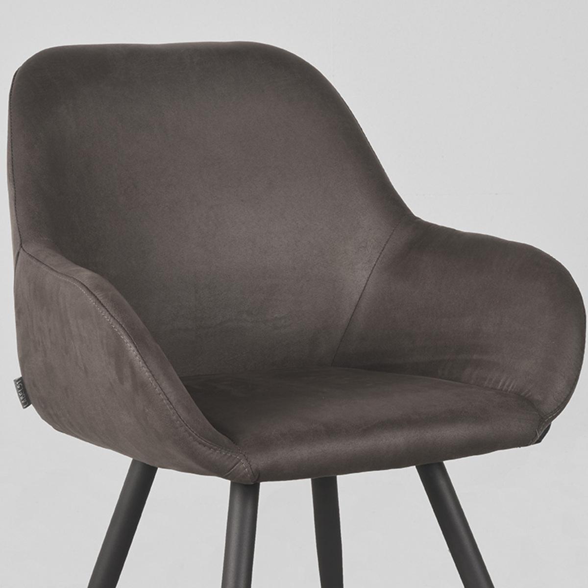  Barkruk Fender - Antraciet - Micro Suede afbeelding 5