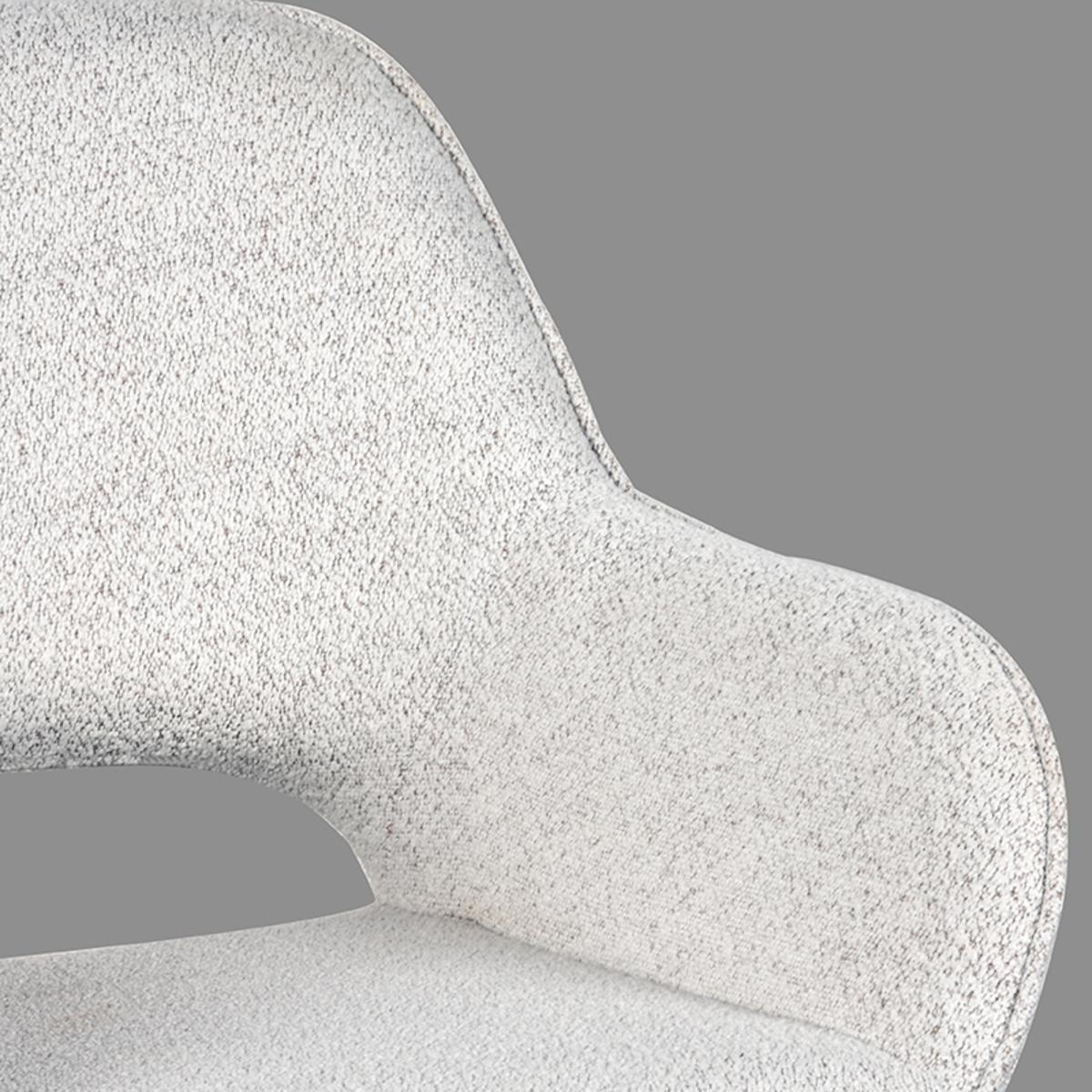  Eetkamerstoel Fer - Wit - Boucle afbeelding 5