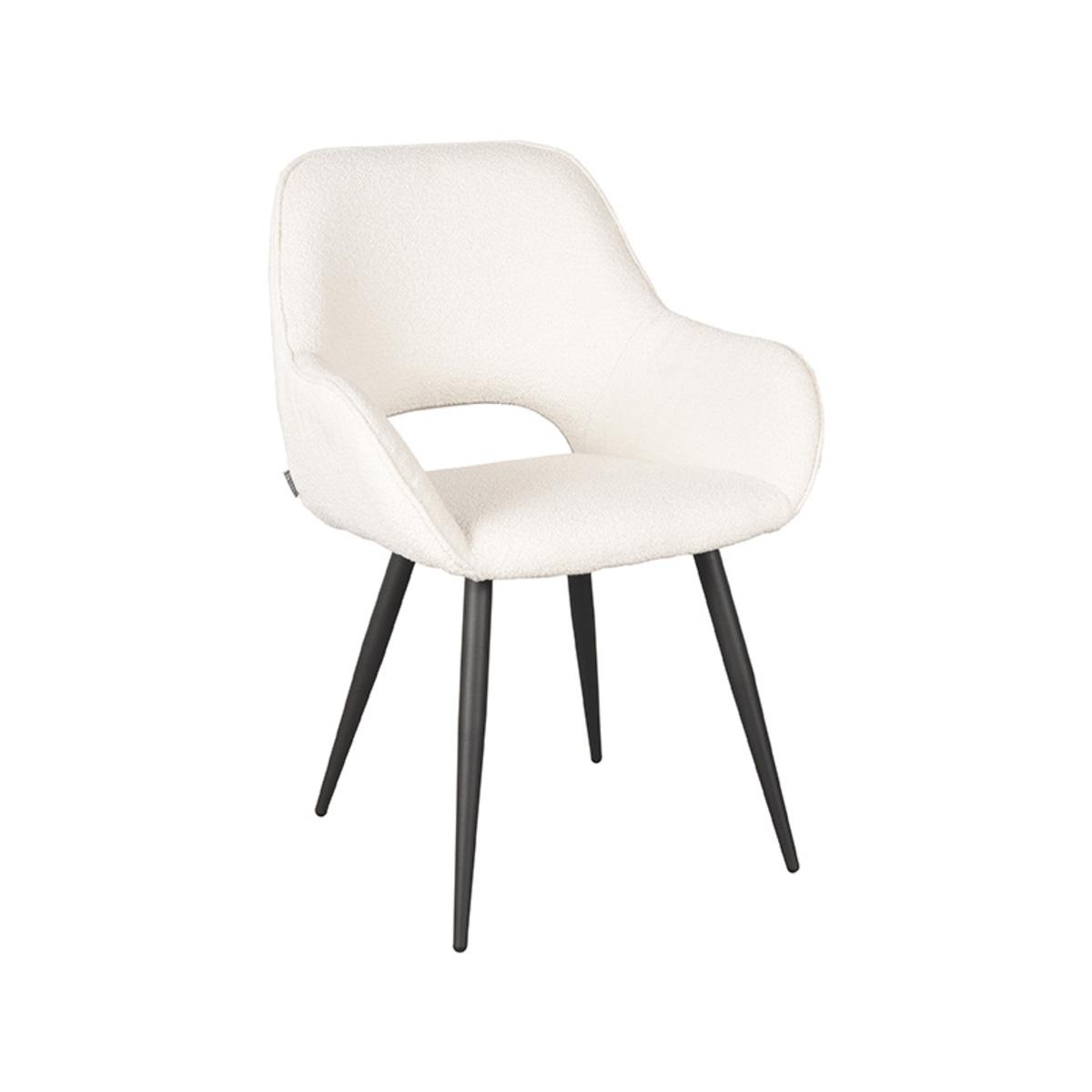  Eetkamerstoel Fer - Ivory - Boucle afbeelding 1