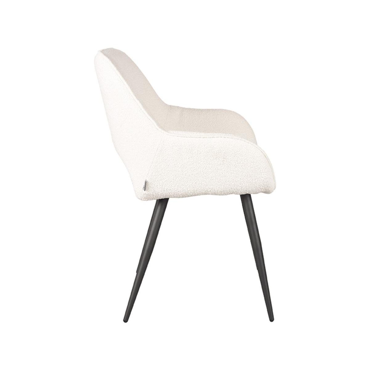  Eetkamerstoel Fer - Ivory - Boucle afbeelding 4