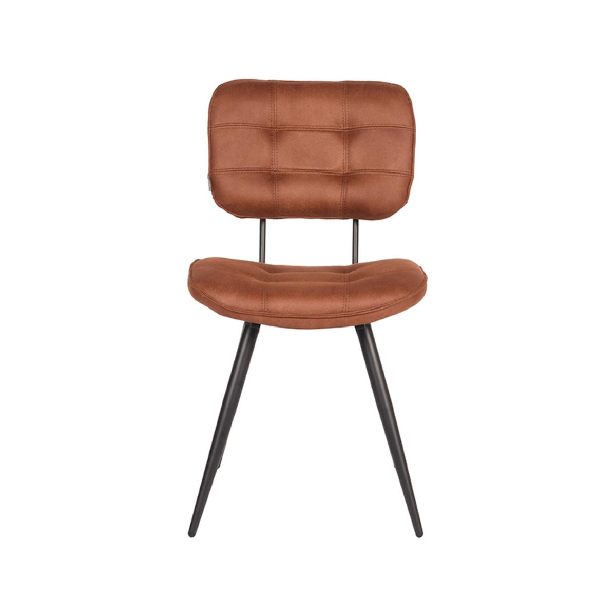  Eetkamerstoel Gus - Cognac - Microfiber afbeelding 2