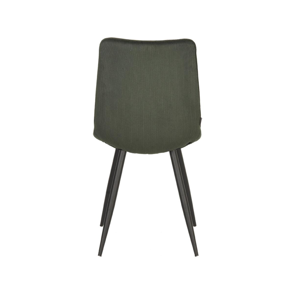  Eetkamerstoel Jort - Army green - Ribcord afbeelding 4