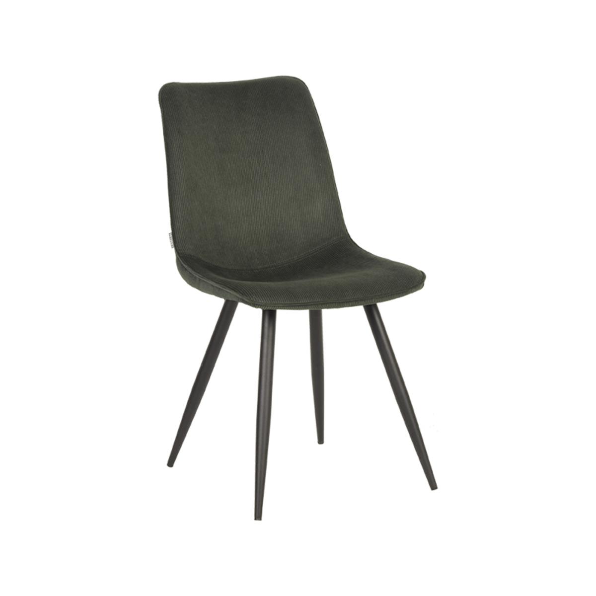  Eetkamerstoel Jort - Army green - Ribcord afbeelding 1
