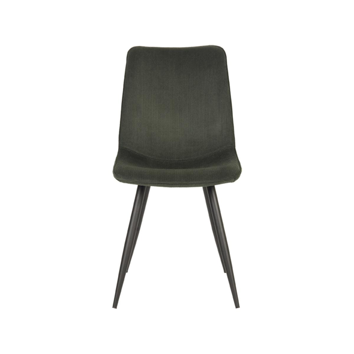  Eetkamerstoel Jort - Army green - Ribcord afbeelding 2