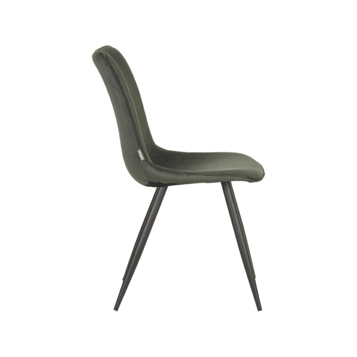  Eetkamerstoel Jort - Army green - Ribcord afbeelding 3