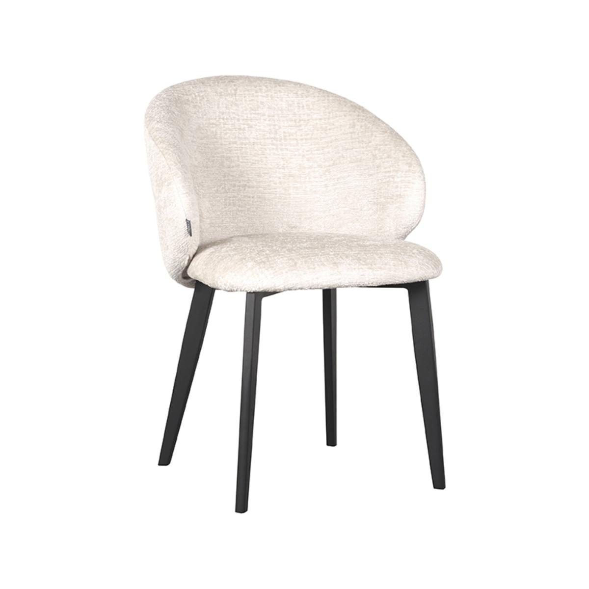  Eetkamerstoel Logan - Crème - Micro Suede afbeelding 1