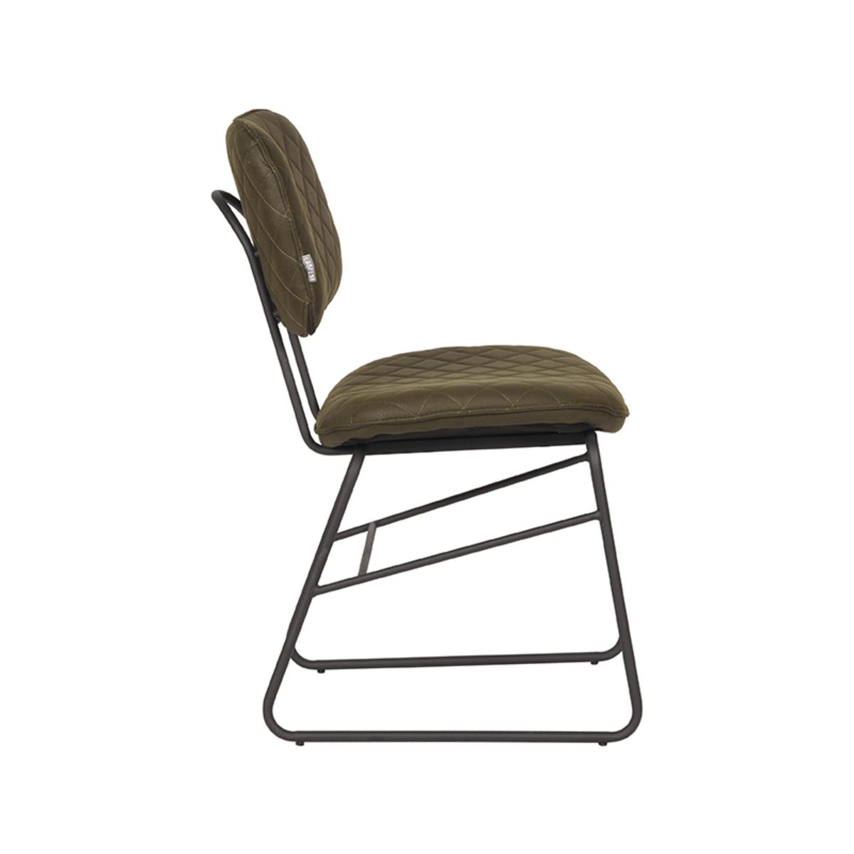  Eetkamerstoel Sev - Army green - Microfiber afbeelding 3
