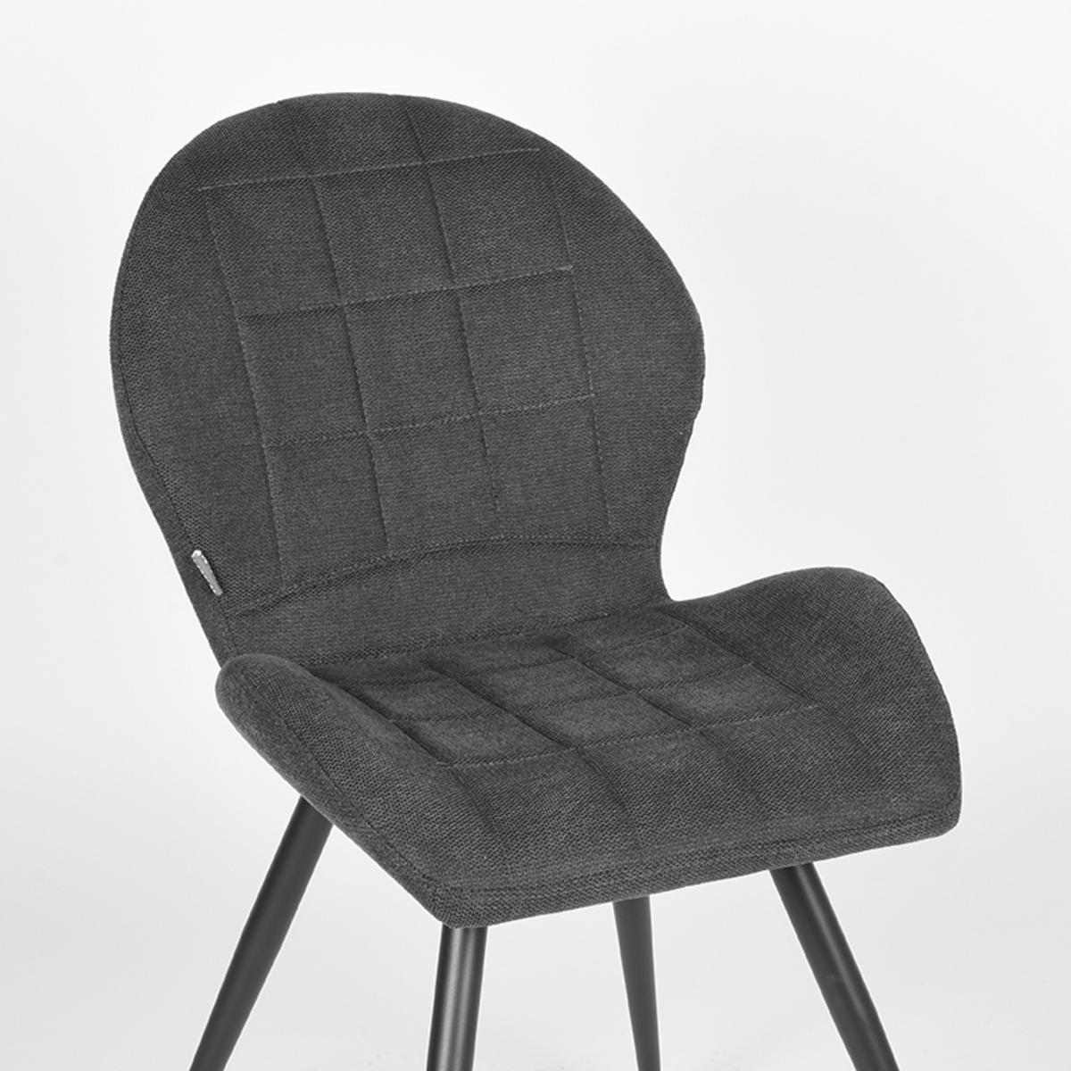  Eetkamerstoel Sil - Antraciet - Weave afbeelding 5
