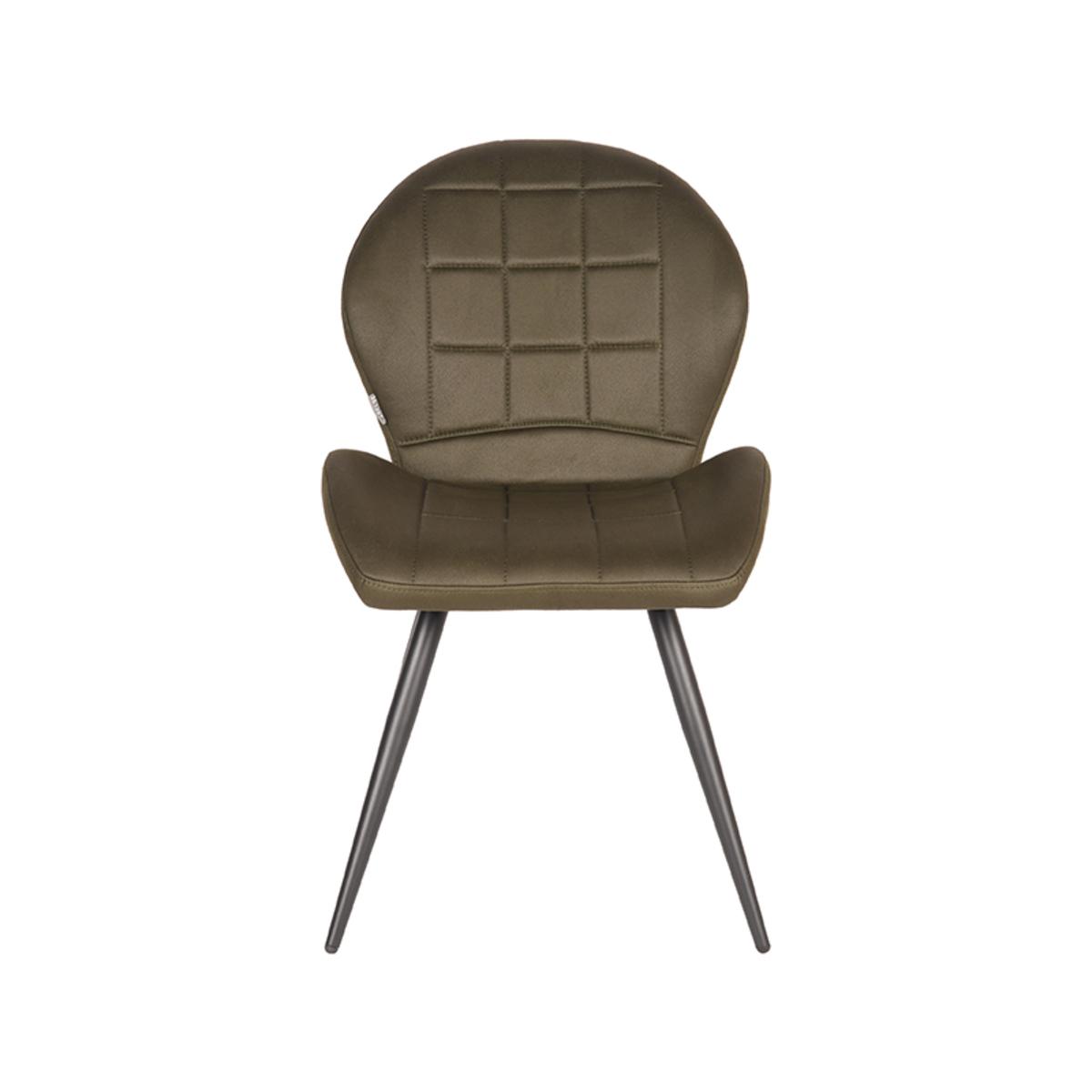  Eetkamerstoel Sil - Army green - Microfiber afbeelding 2