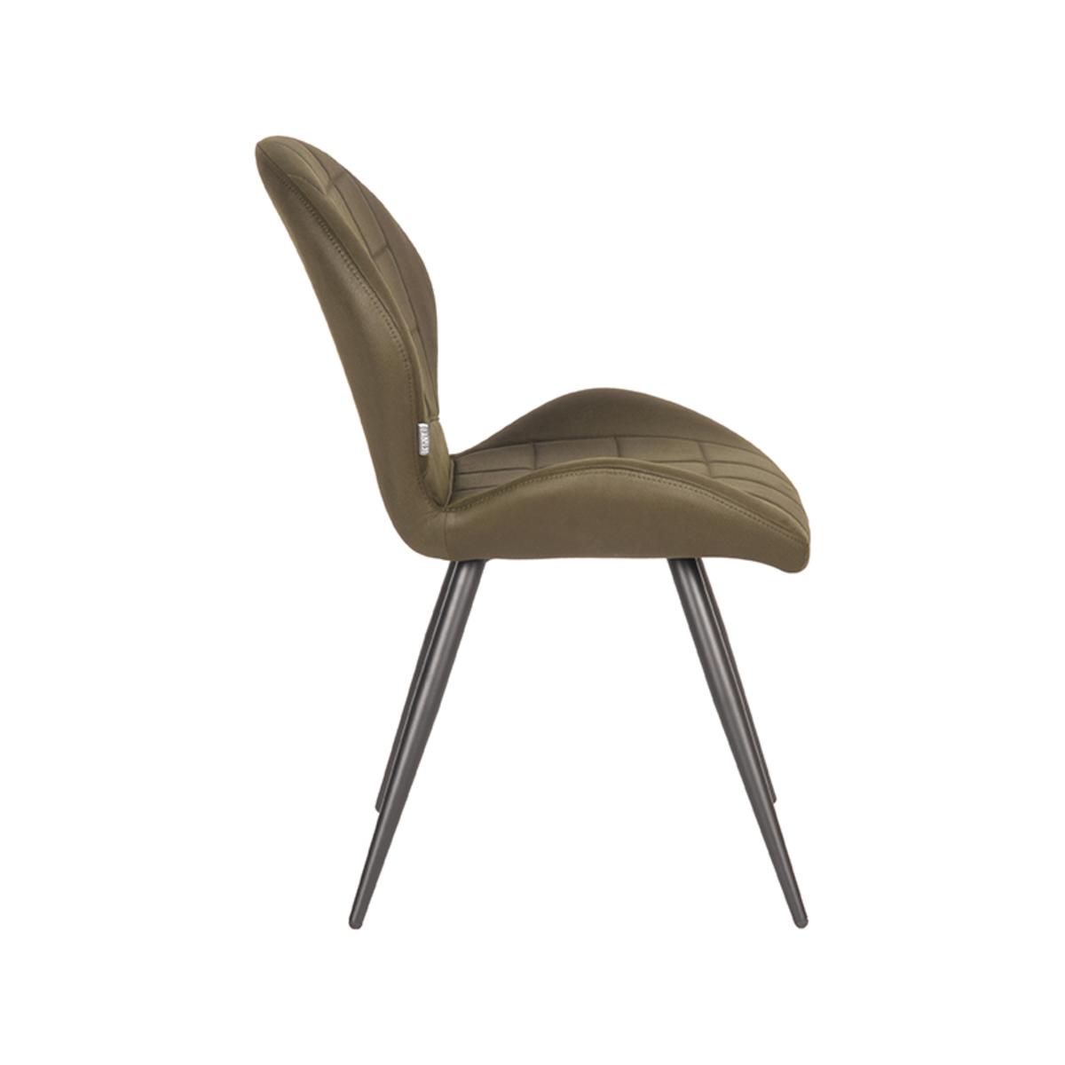  Eetkamerstoel Sil - Army green - Microfiber afbeelding 3