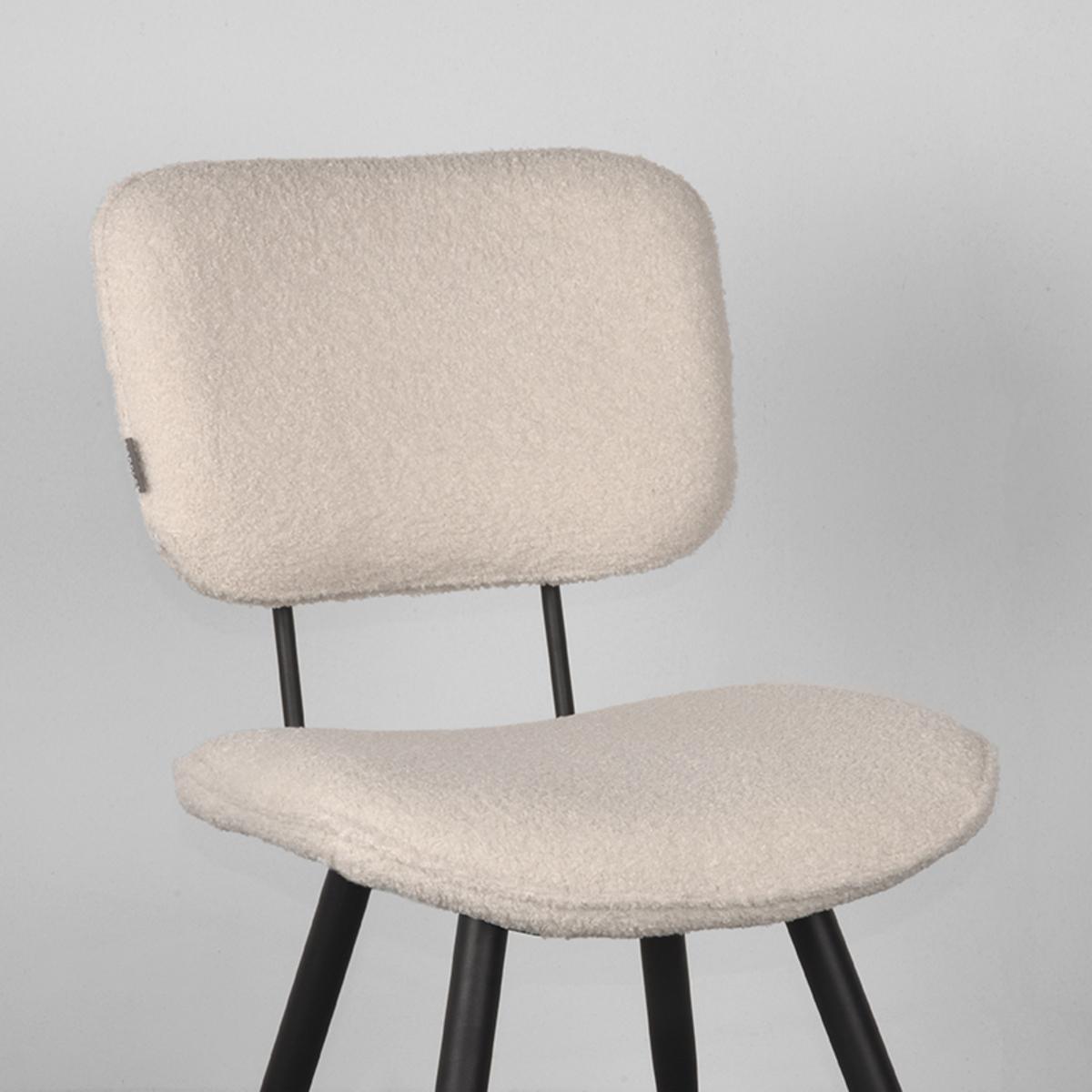  Eetkamerstoel Ted - Ivory - Teddy afbeelding 5