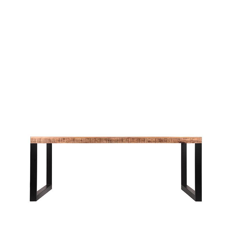  Eetkamertafel Glasgow - Rough - Mangohout - 200x90 cm afbeelding 3