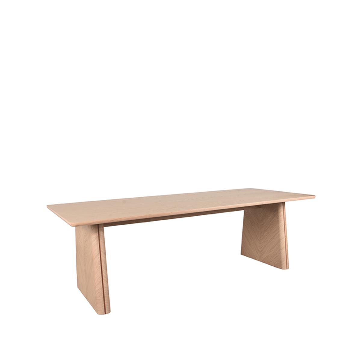  Eettafel Jule 240x100x75 cm - Naturel - Eiken afbeelding 1