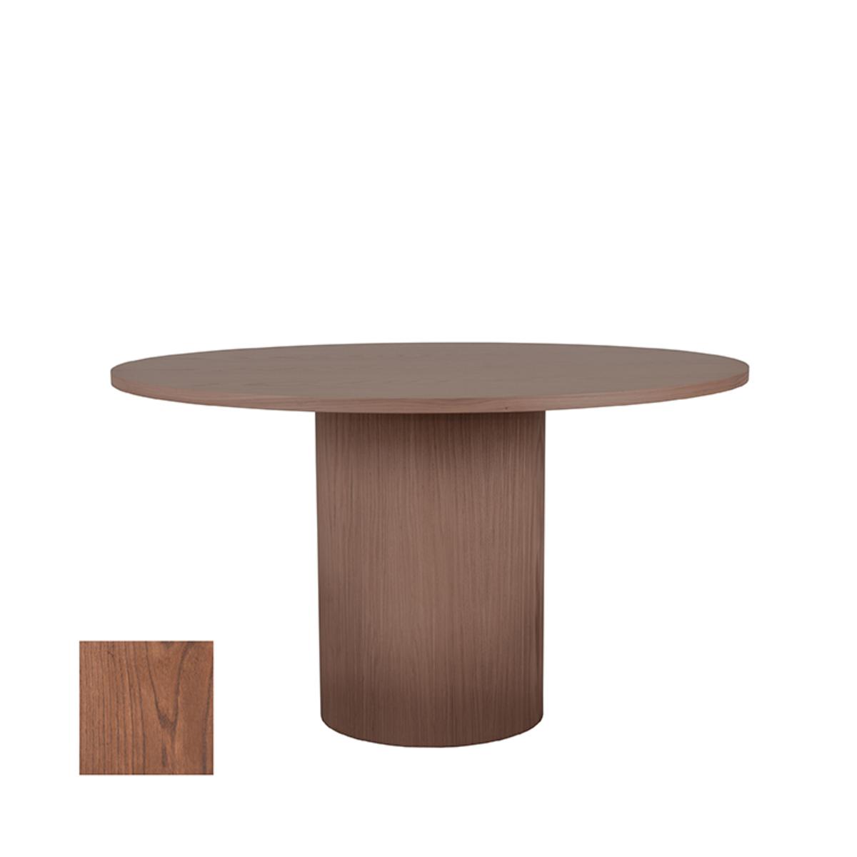  Eettafel Oliva 130x130x75 cm - Walnoot - Eiken afbeelding 1