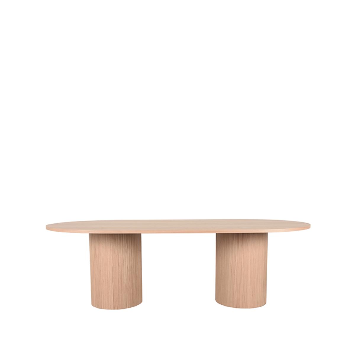  Eettafel Oliva 240x120x75 cm - Naturel - Eiken afbeelding 2