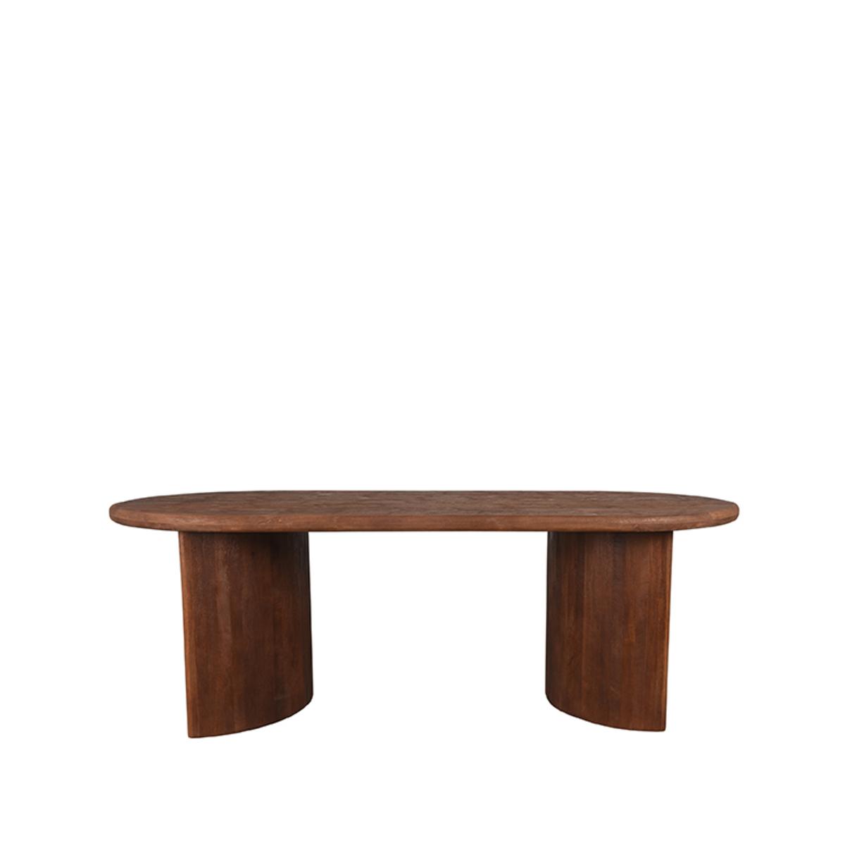  Eetkamertafel Vito - Espresso - Mangohout - 240 cm afbeelding 2