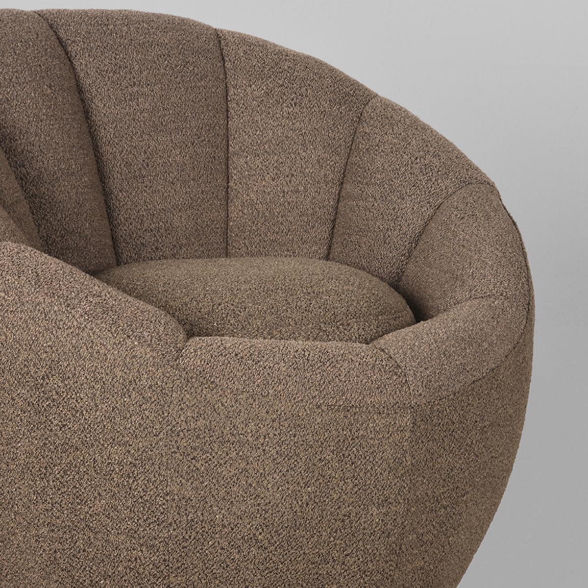  Fauteuil Crown - Bruin - Boucle afbeelding 6
