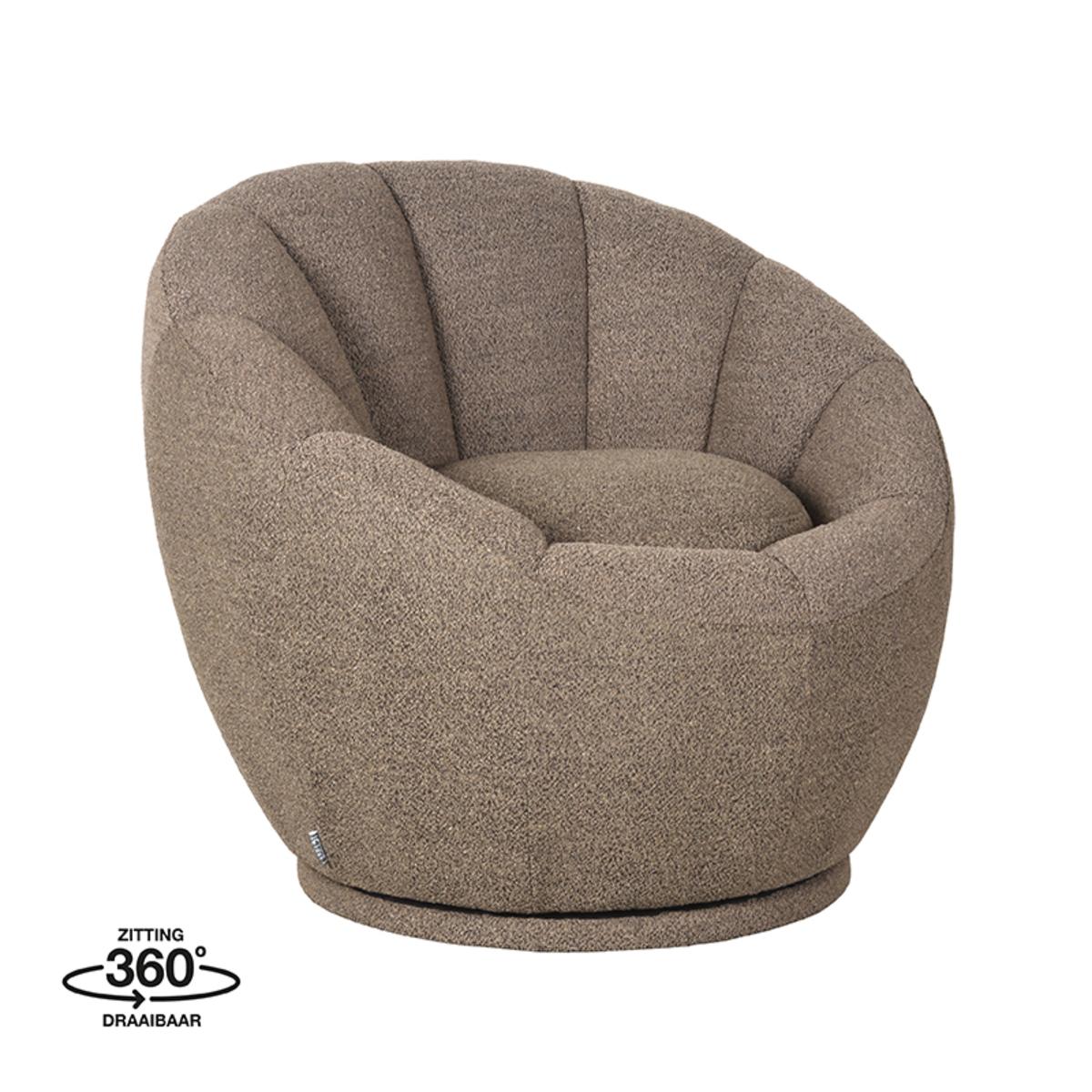  Fauteuil Crown - Bruin - Boucle afbeelding 1