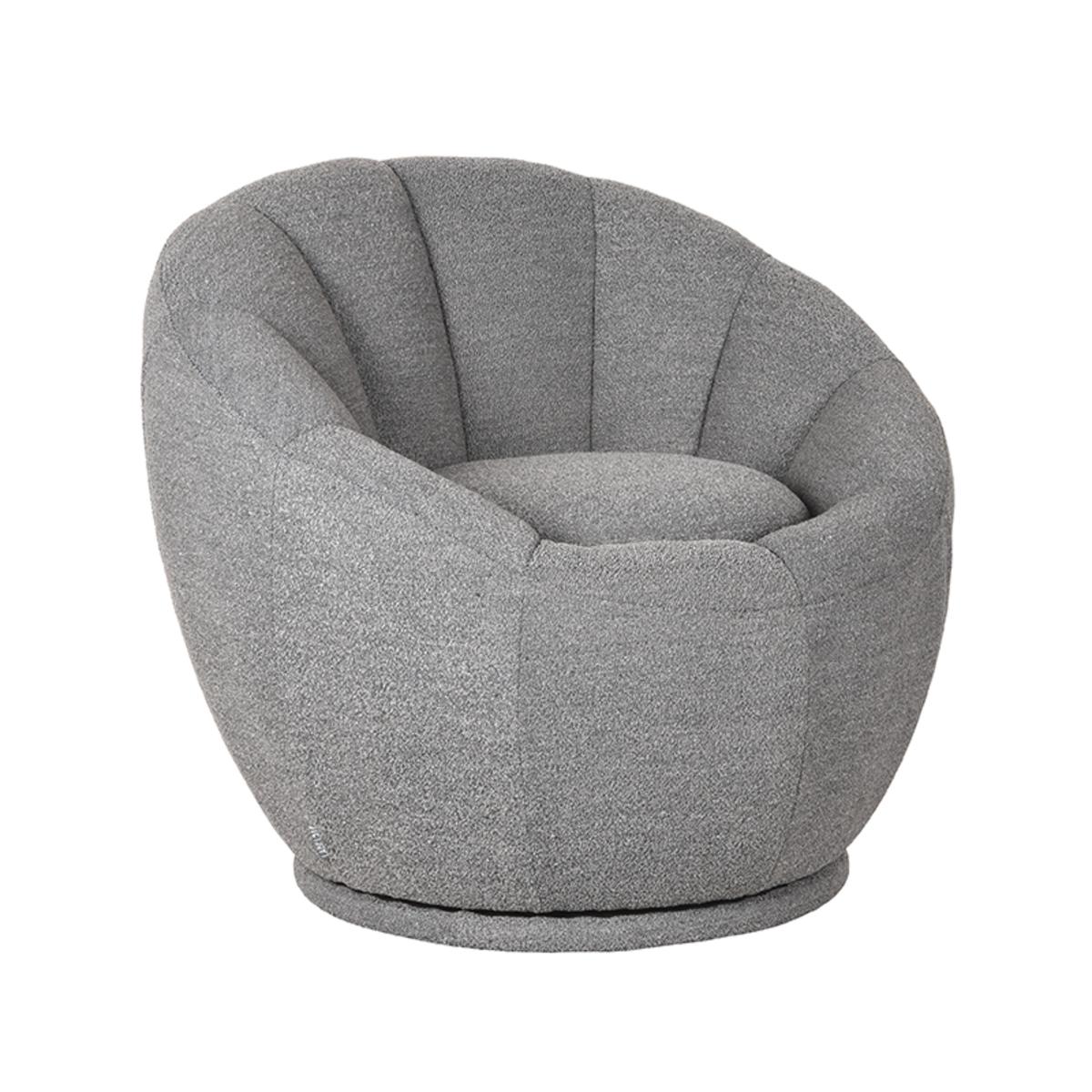  Fauteuil Crown - Grijs - Boucle afbeelding 2