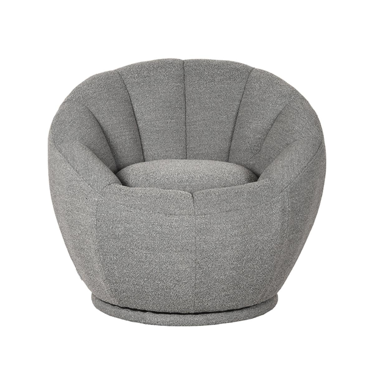  Fauteuil Crown - Grijs - Boucle afbeelding 3