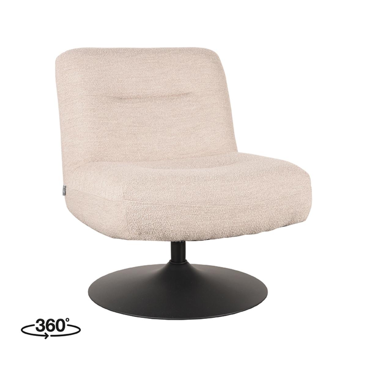  Fauteuil Eli - Naturel - Boucle afbeelding 1