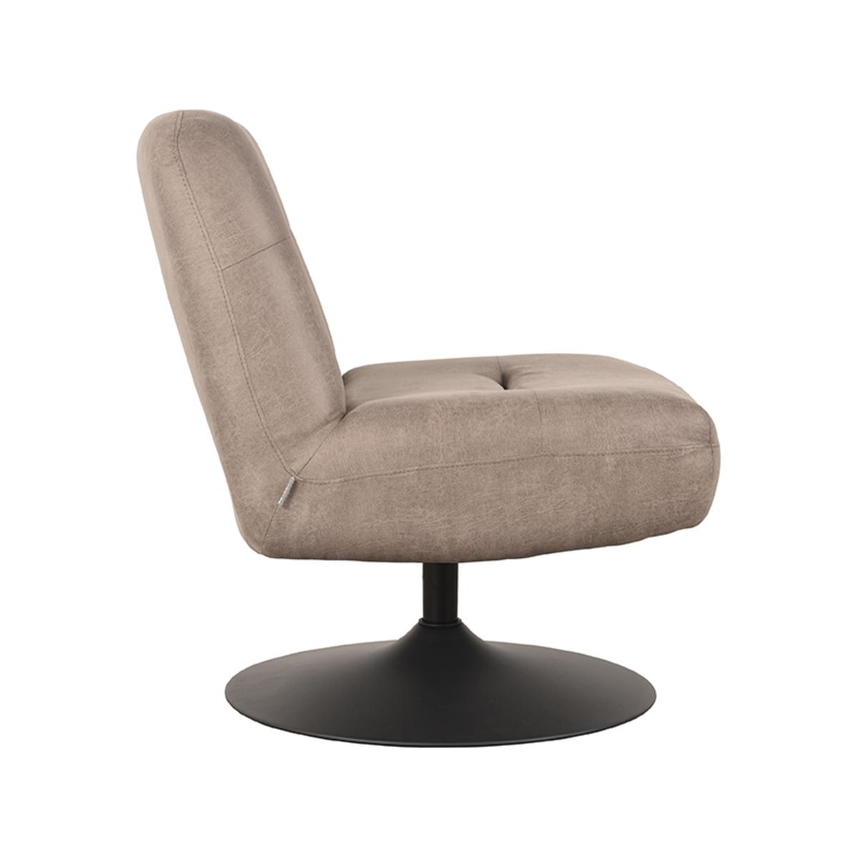  Fauteuil Eli - Taupe - Micro Suede afbeelding 4