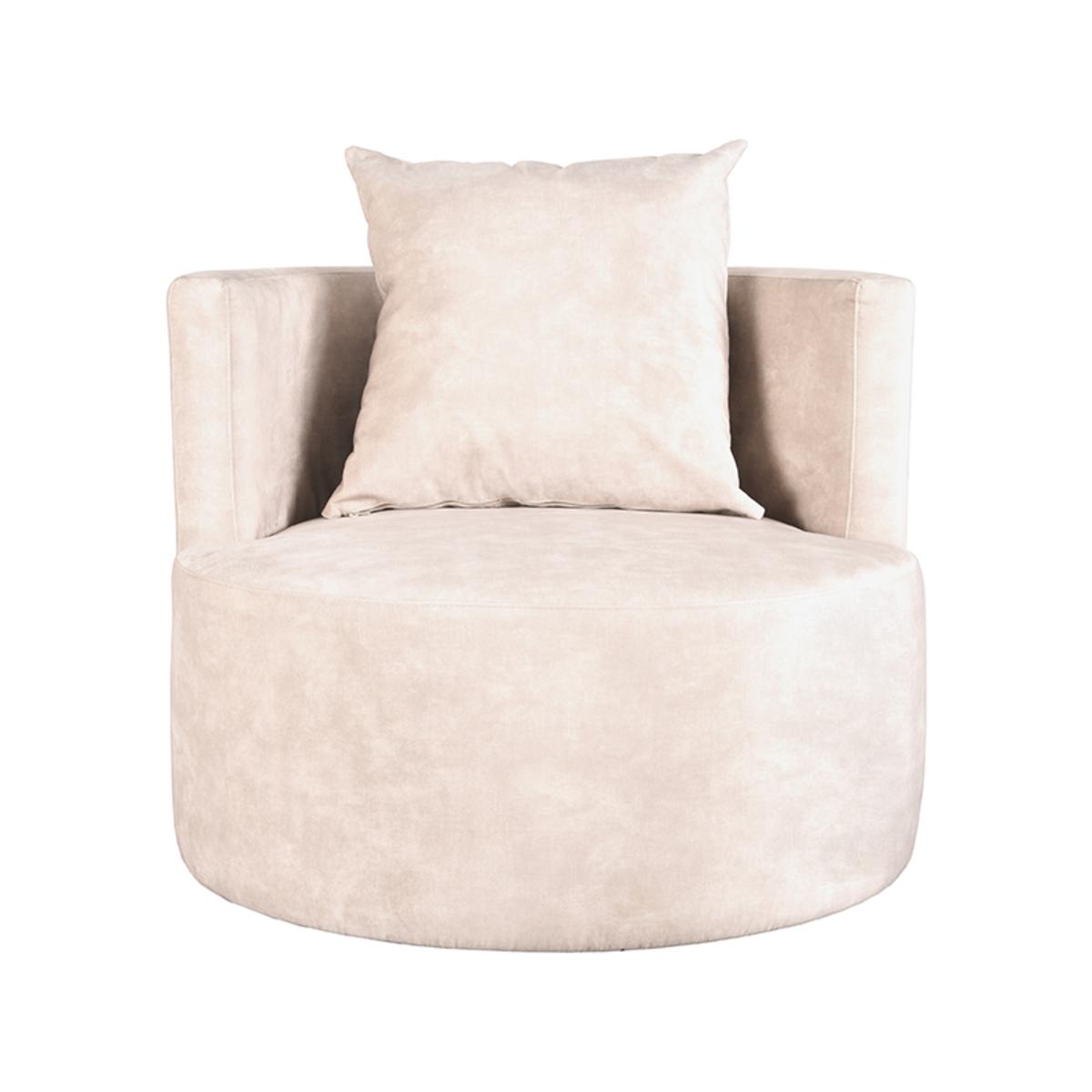  Fauteuil Evy - Naturel - Velours afbeelding 2