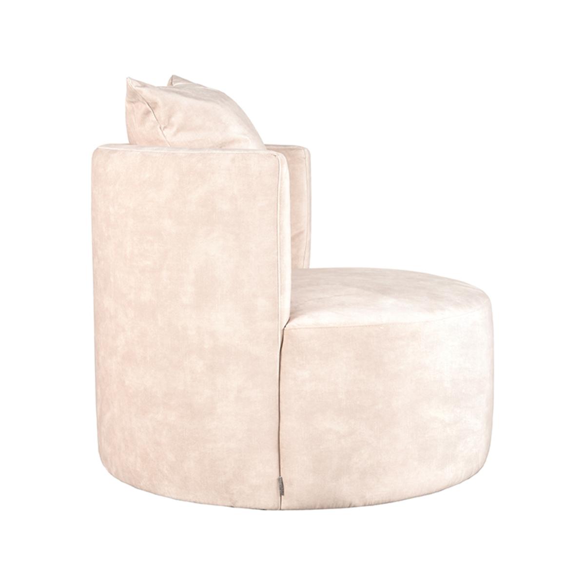  Fauteuil Evy - Naturel - Velours afbeelding 3