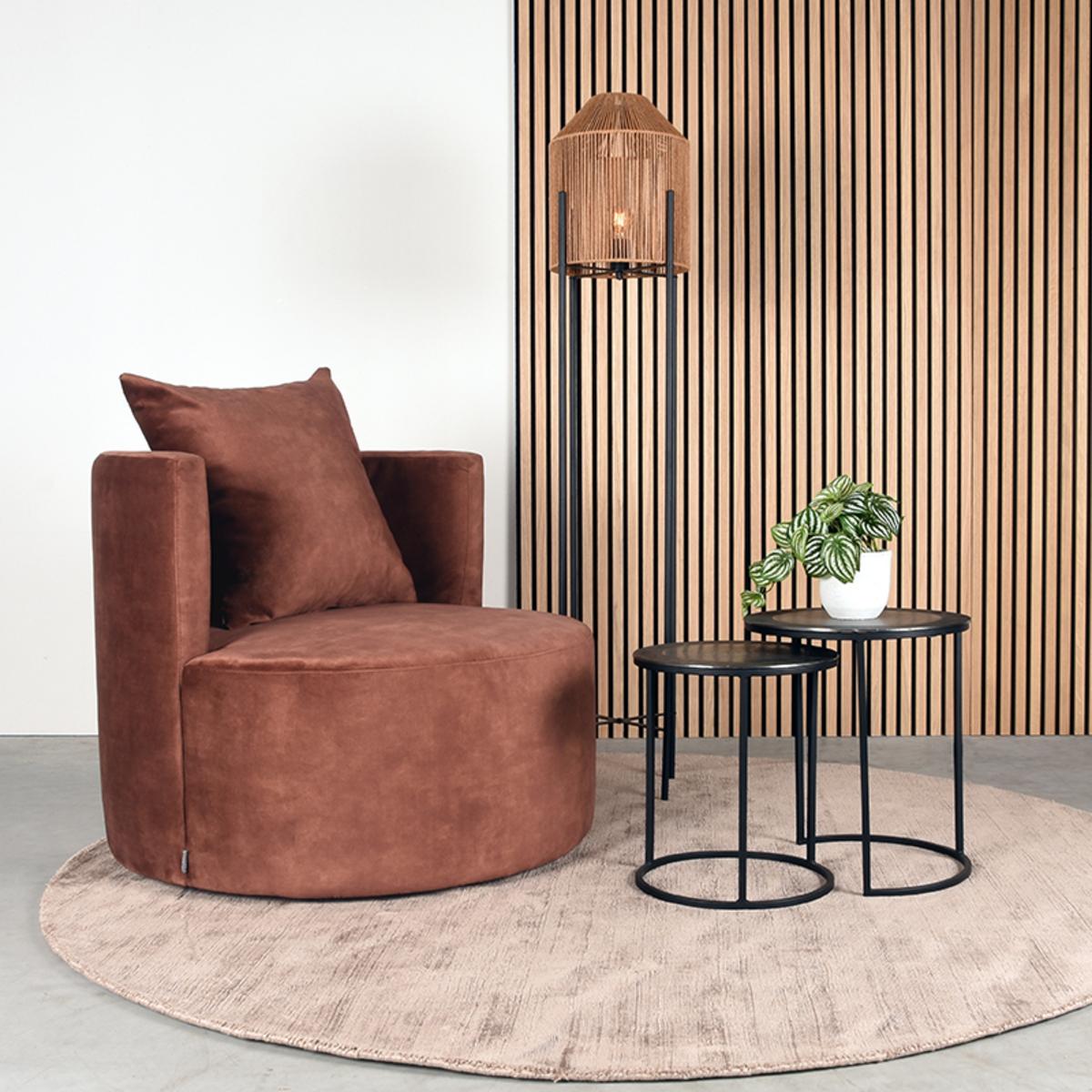  Fauteuil Evy - Rust - Velours afbeelding 6