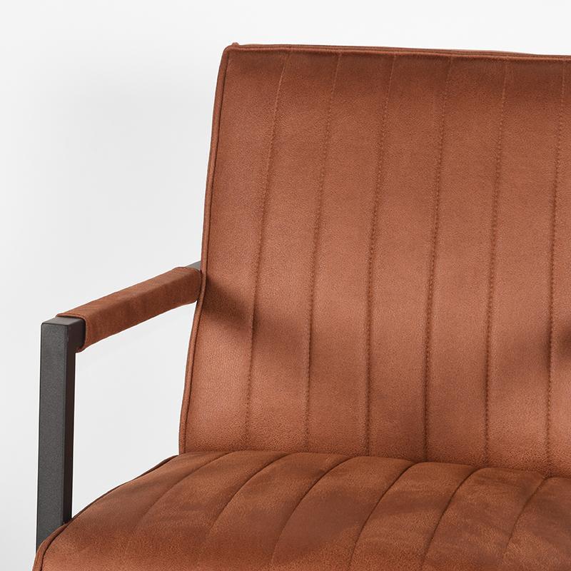  Fauteuil Milo - Cognac - Microfiber afbeelding 5