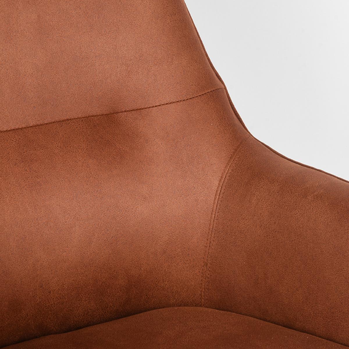  Fauteuil Tod - Cognac - Microfiber afbeelding 5