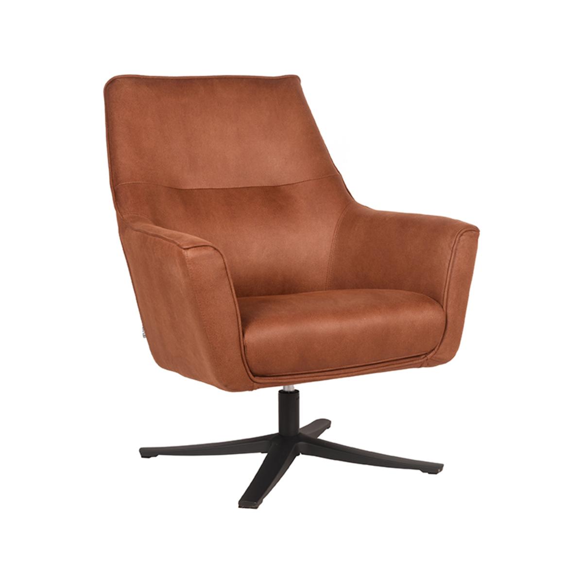  Fauteuil Tod - Cognac - Microfiber afbeelding 1