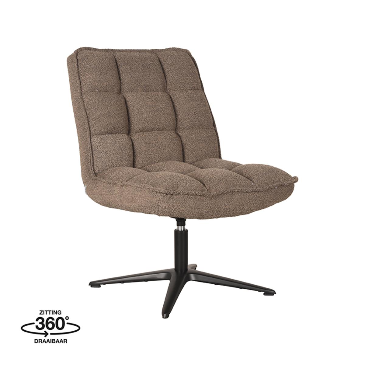  Fauteuil Vince - Bruin - Boucle afbeelding 1