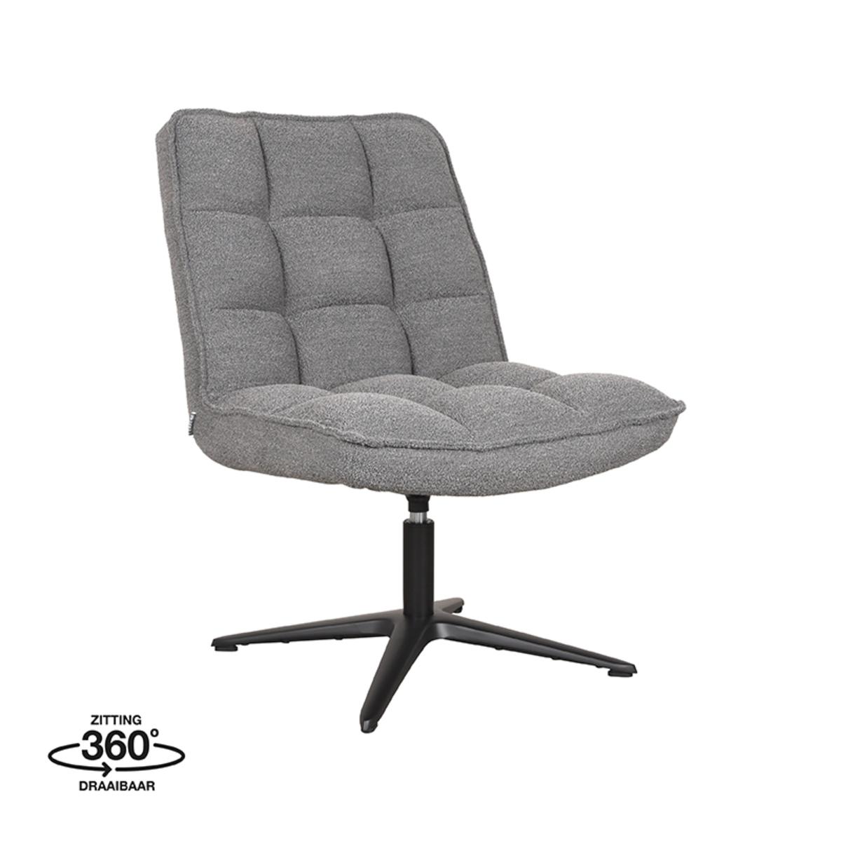  Fauteuil Vince - Grijs - Boucle afbeelding 1