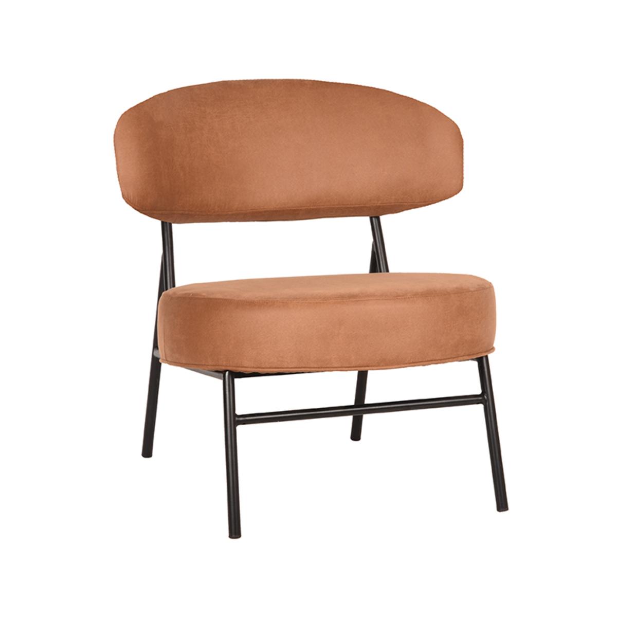  Fauteuil Zack - Cognac - Micro Suede afbeelding 1