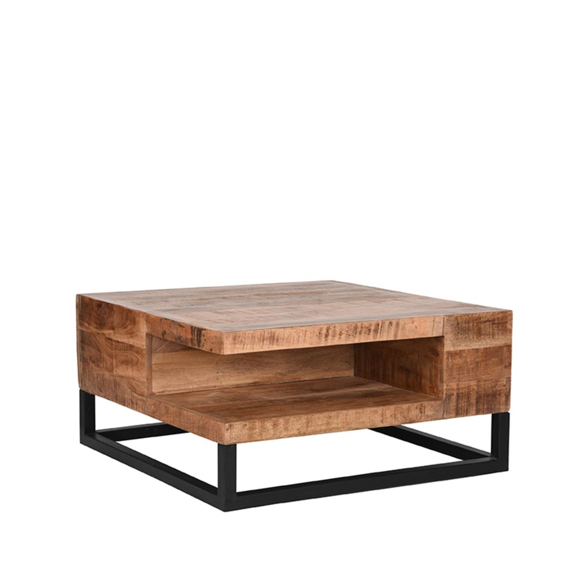  Salontafel Cube - Rough - Mangohout afbeelding 1