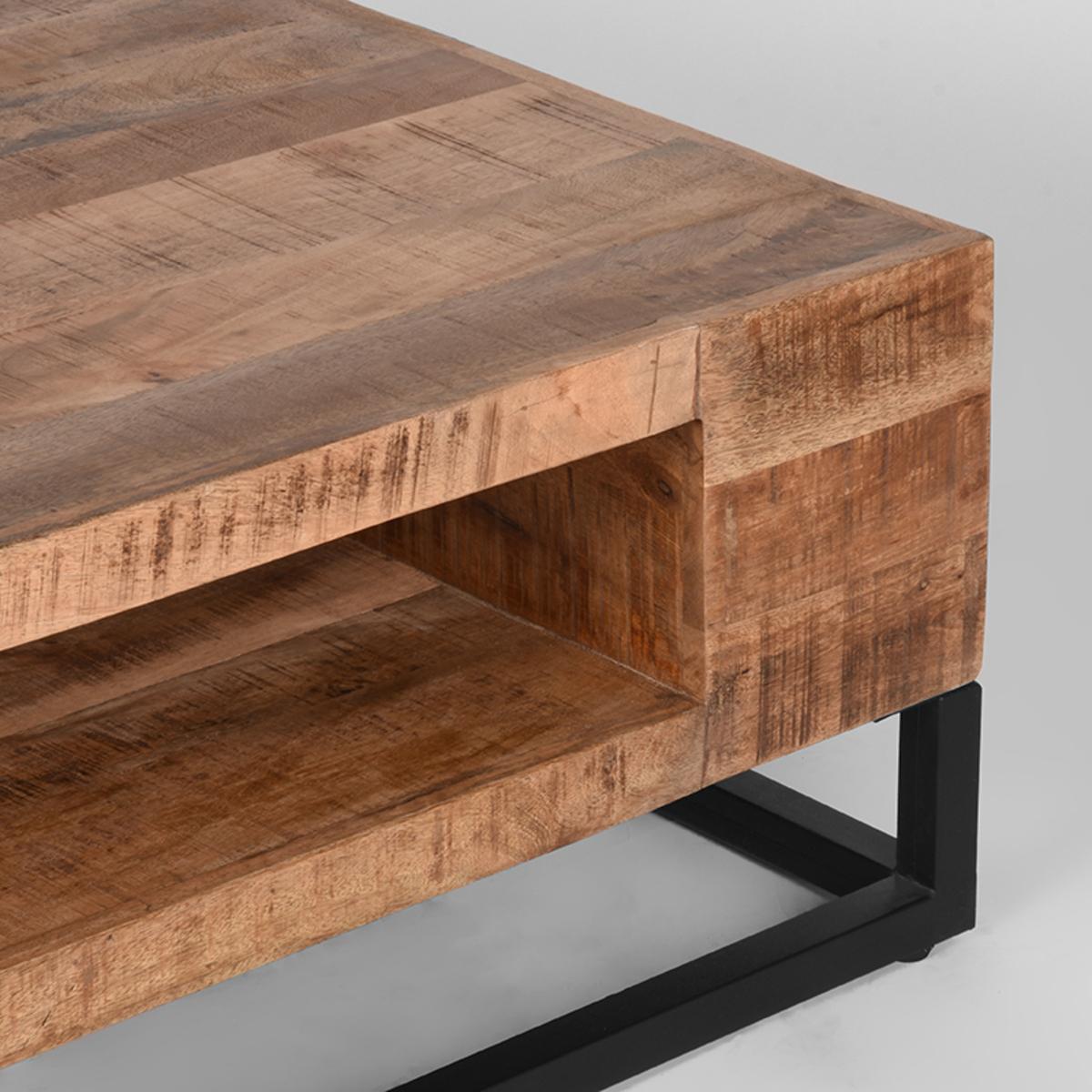  Salontafel Cube - Rough - Mangohout afbeelding 4