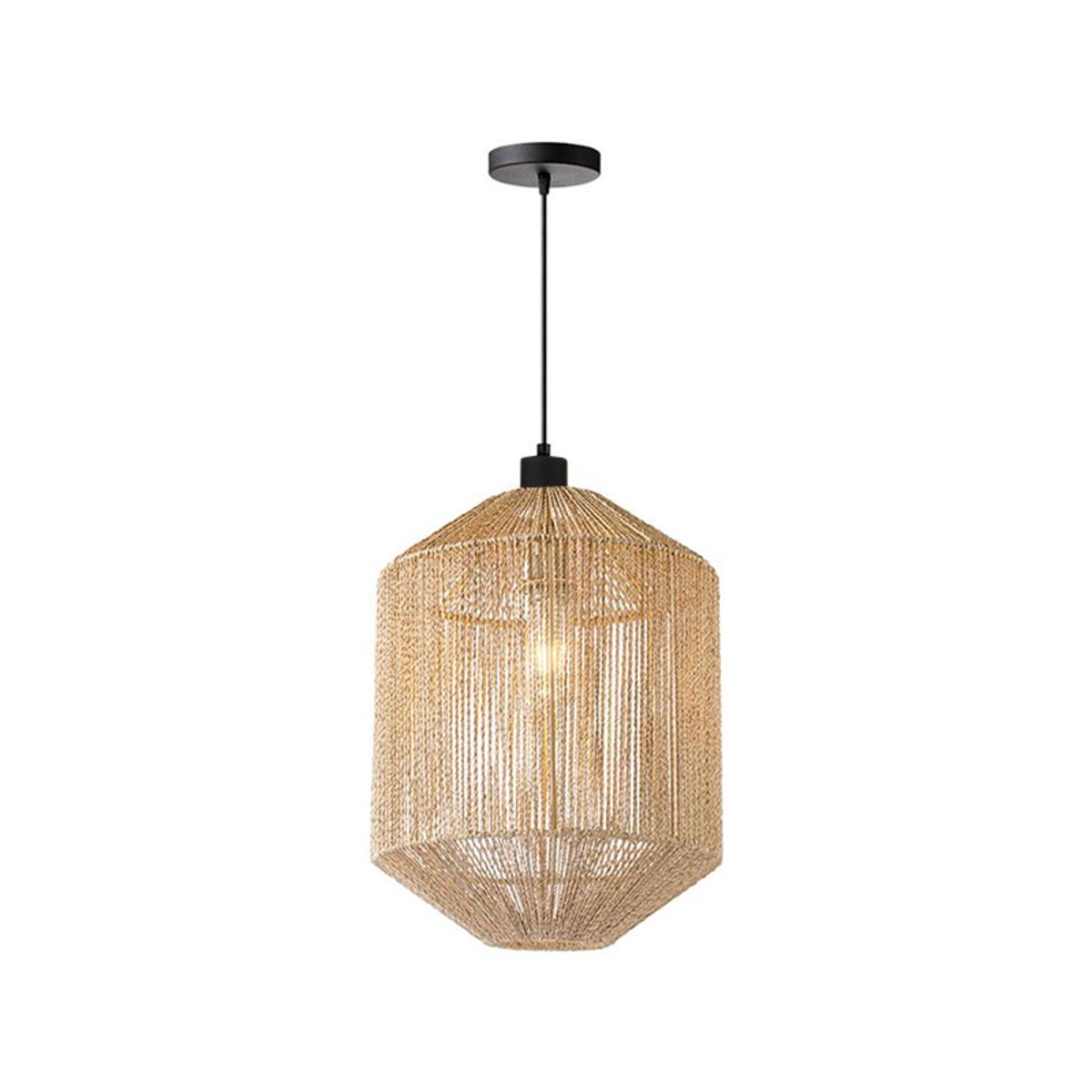  Hanglamp Ibiza - Naturel - Jute - 1-Lichts Cilinder afbeelding 1