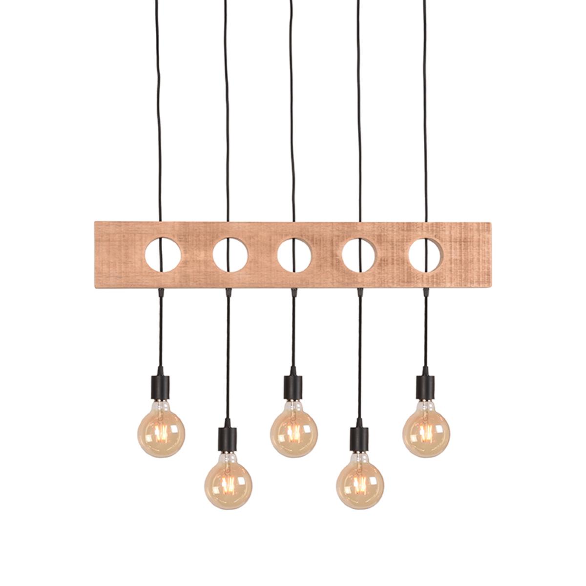  Hanglamp Timber - Rough - Mangohout afbeelding 2