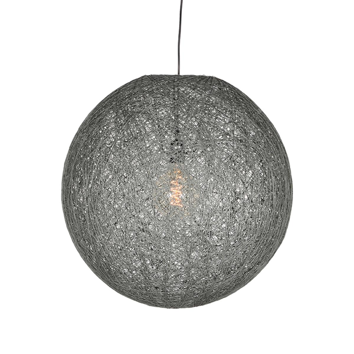  Hanglamp Twist - Grijs - Vlas - 55 cm afbeelding 1