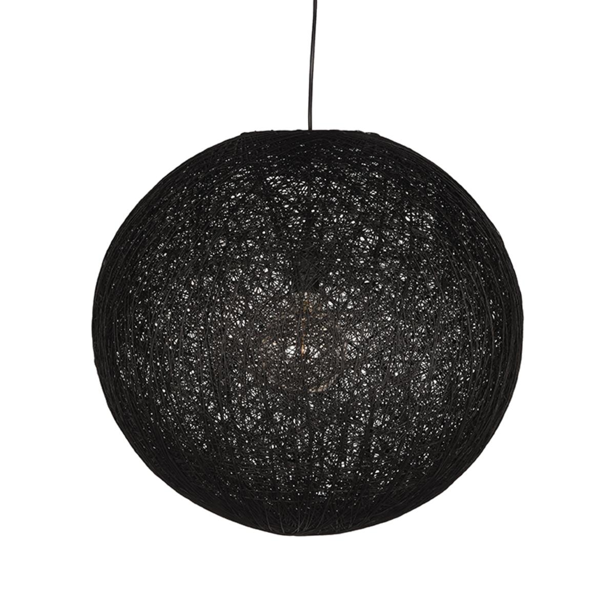  Hanglamp Twist - Zwart - Vlas - 55 cm afbeelding 2