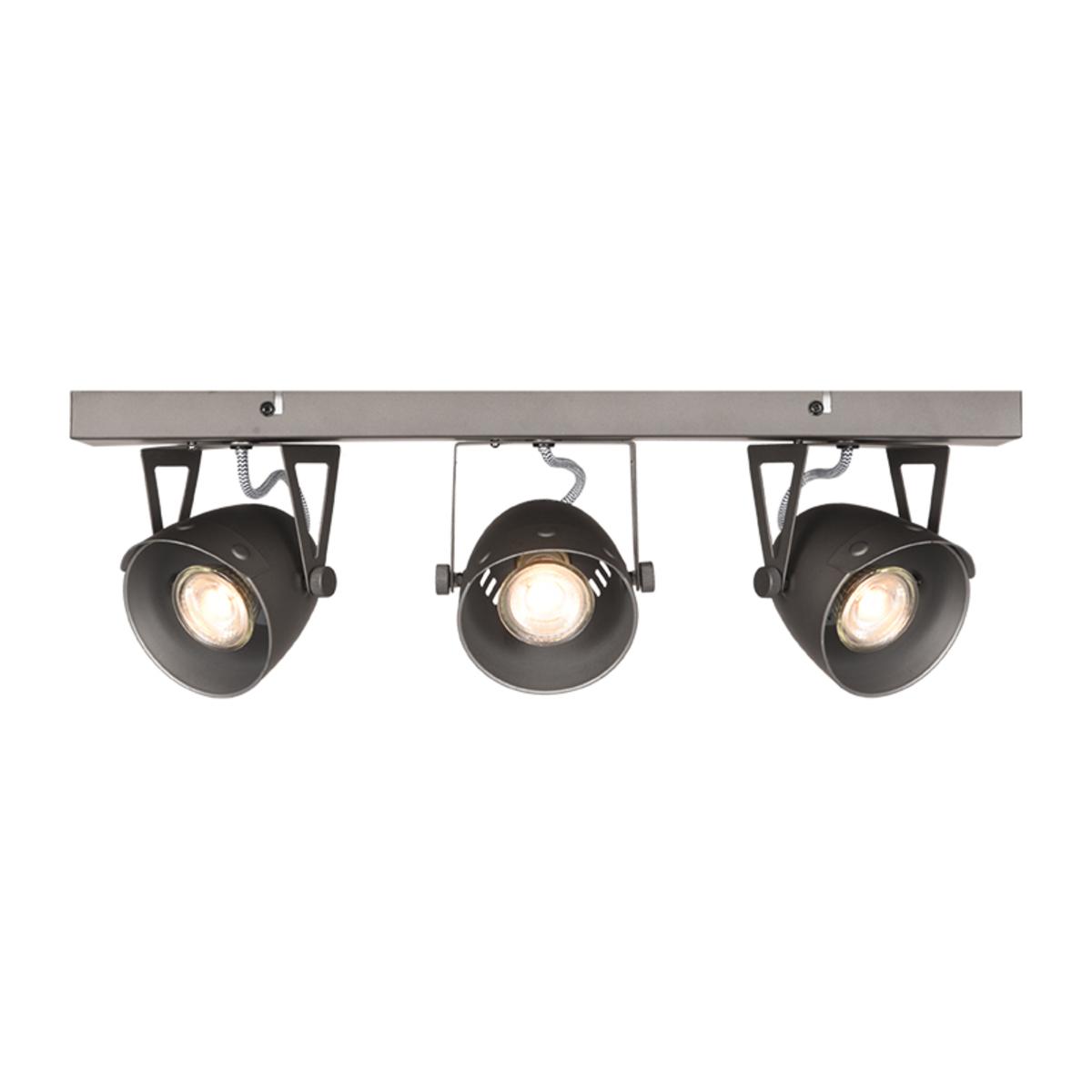  Spot Cap led - Grijs - Metaal - 3 Lichts afbeelding 1