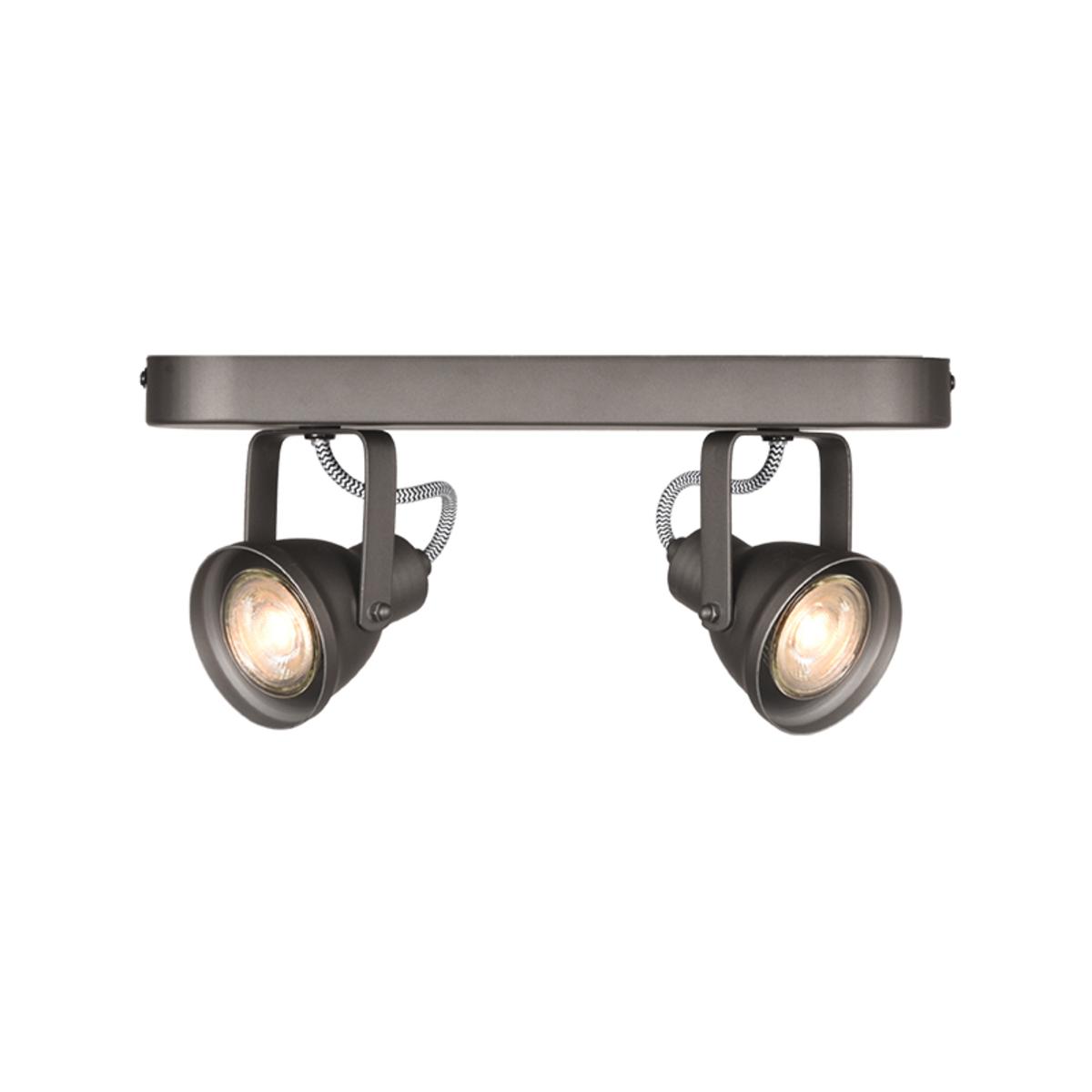  Spot Max led - Grijs - Metaal - 2 Lichts afbeelding 1